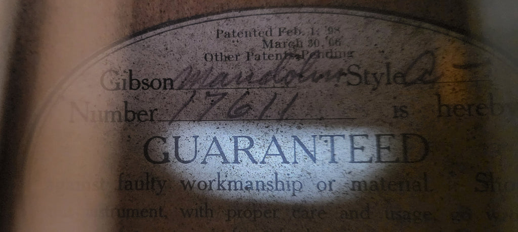 Gibson Model A Mandolin Pre Loved