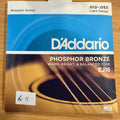 D'ADDARIO EJ16 PHOSPHOR BRONZE 12-53 LIGHT SET