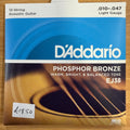 D'Addario EJ38 12-String Phosphor Bronze, Light, 10-47