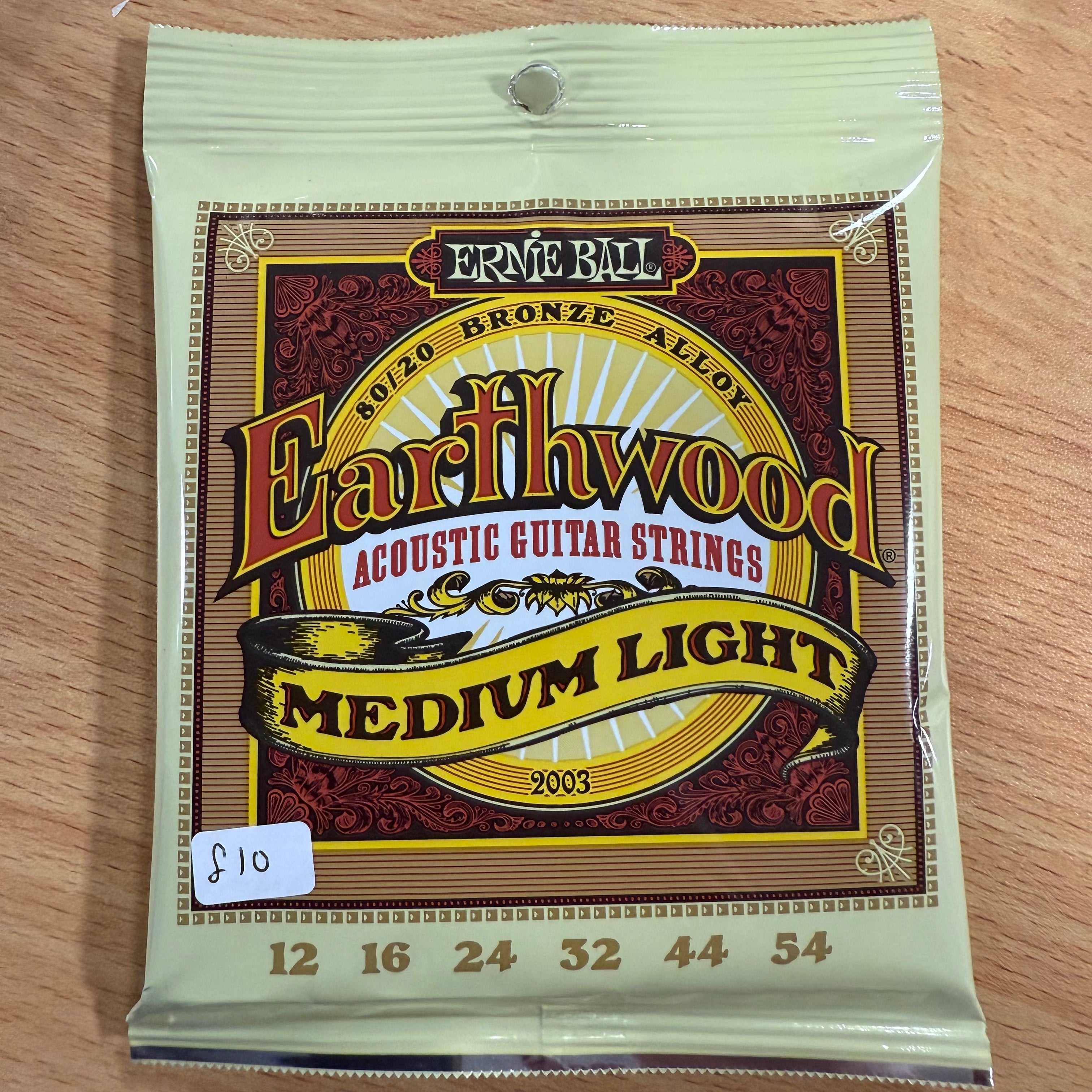 EARTHWOOD MEDIUM LIGHT ACOUSTIC GUITAR STRINGS