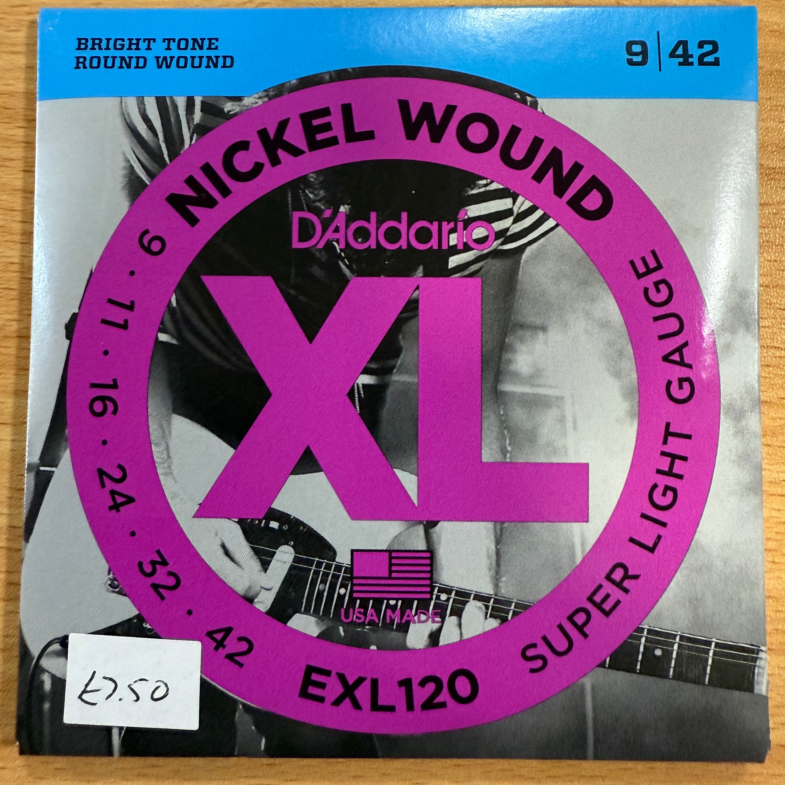 D'ADDARIO EXL120 SUPER LIGHT STRINGS 9-42