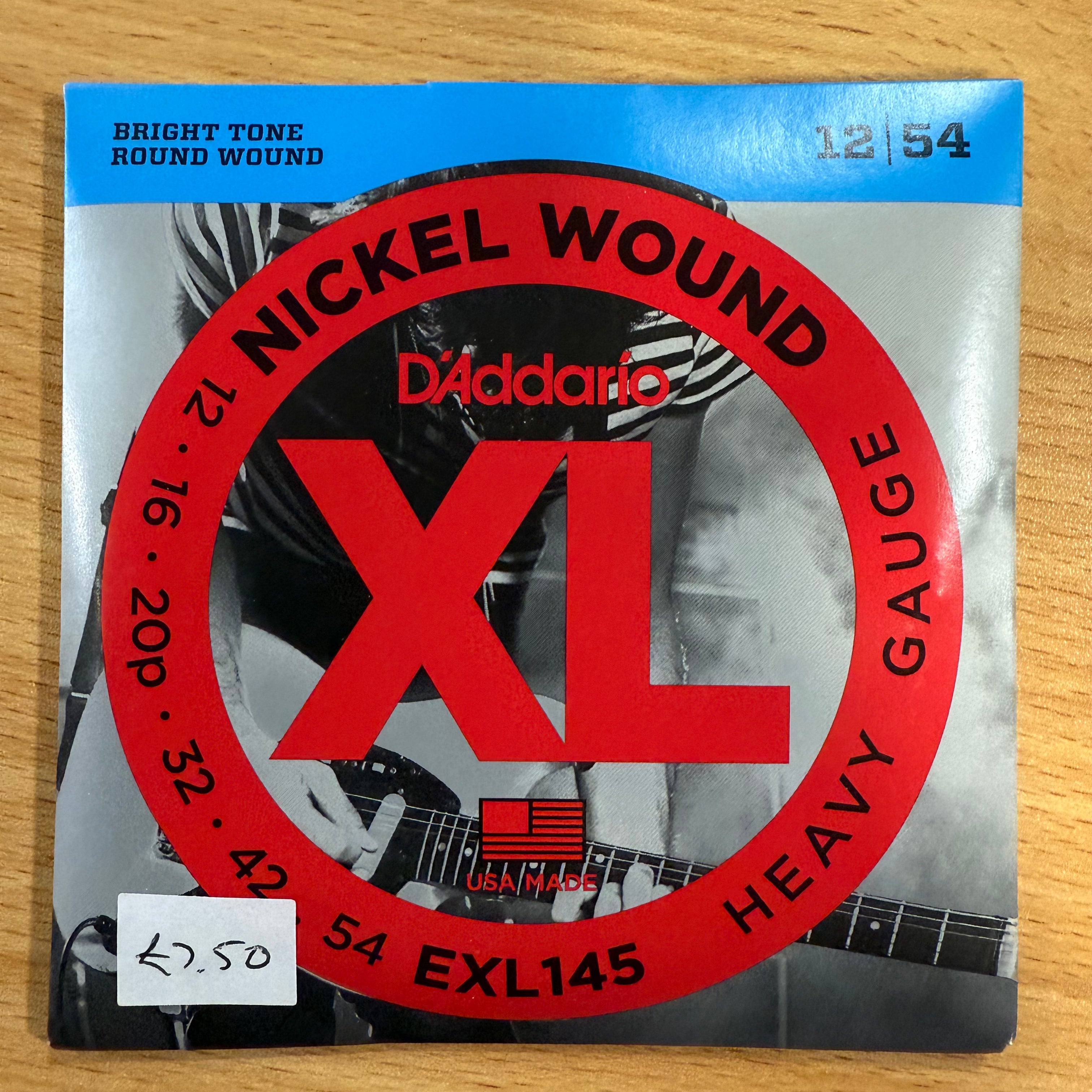 D'Addario EXL145 Nickel Wound 12-54 Electric Guitar Strings, Heavy