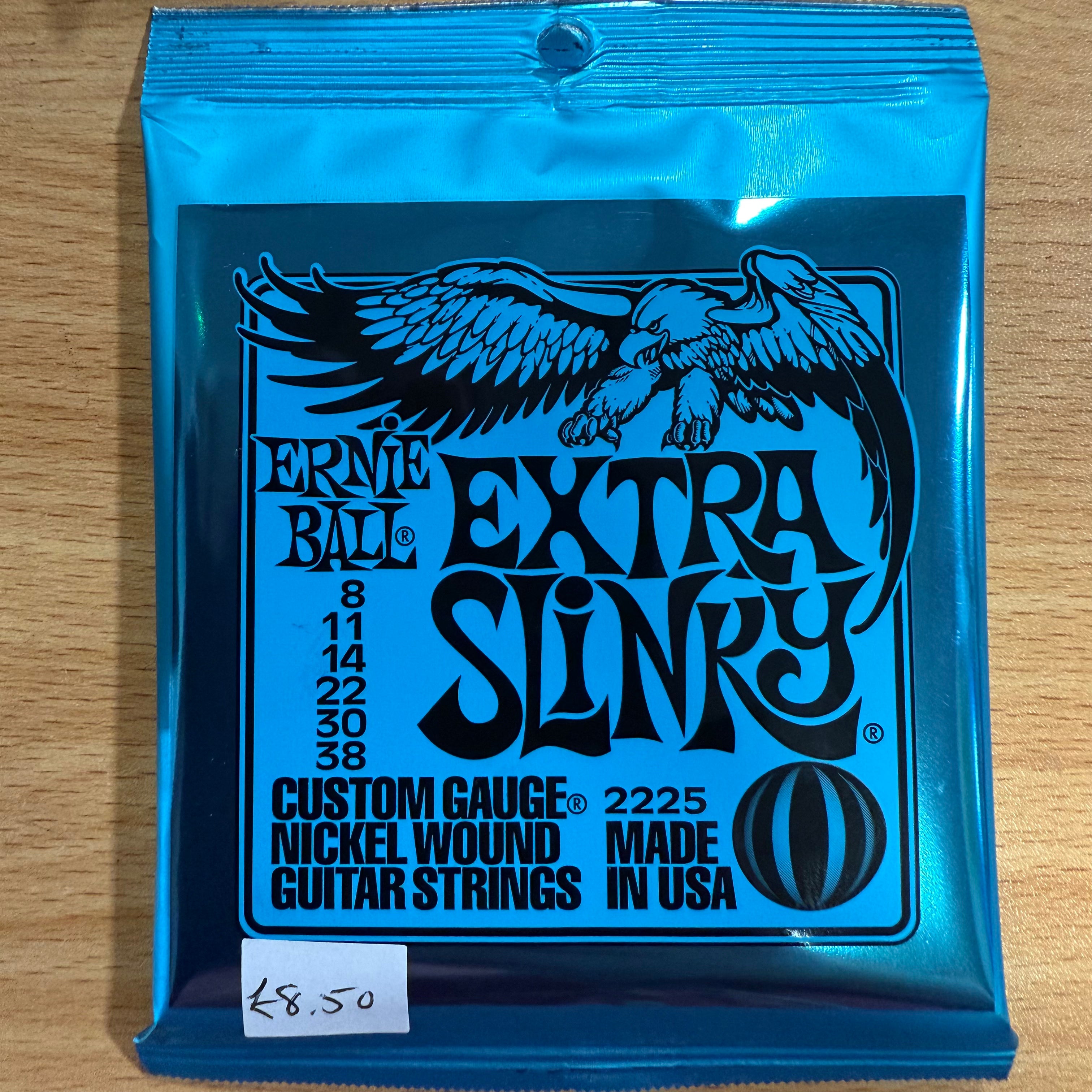 Ernie Ball Extra Slinky Nickel Wound Electric Guitar Strings - 8-38 Gauge