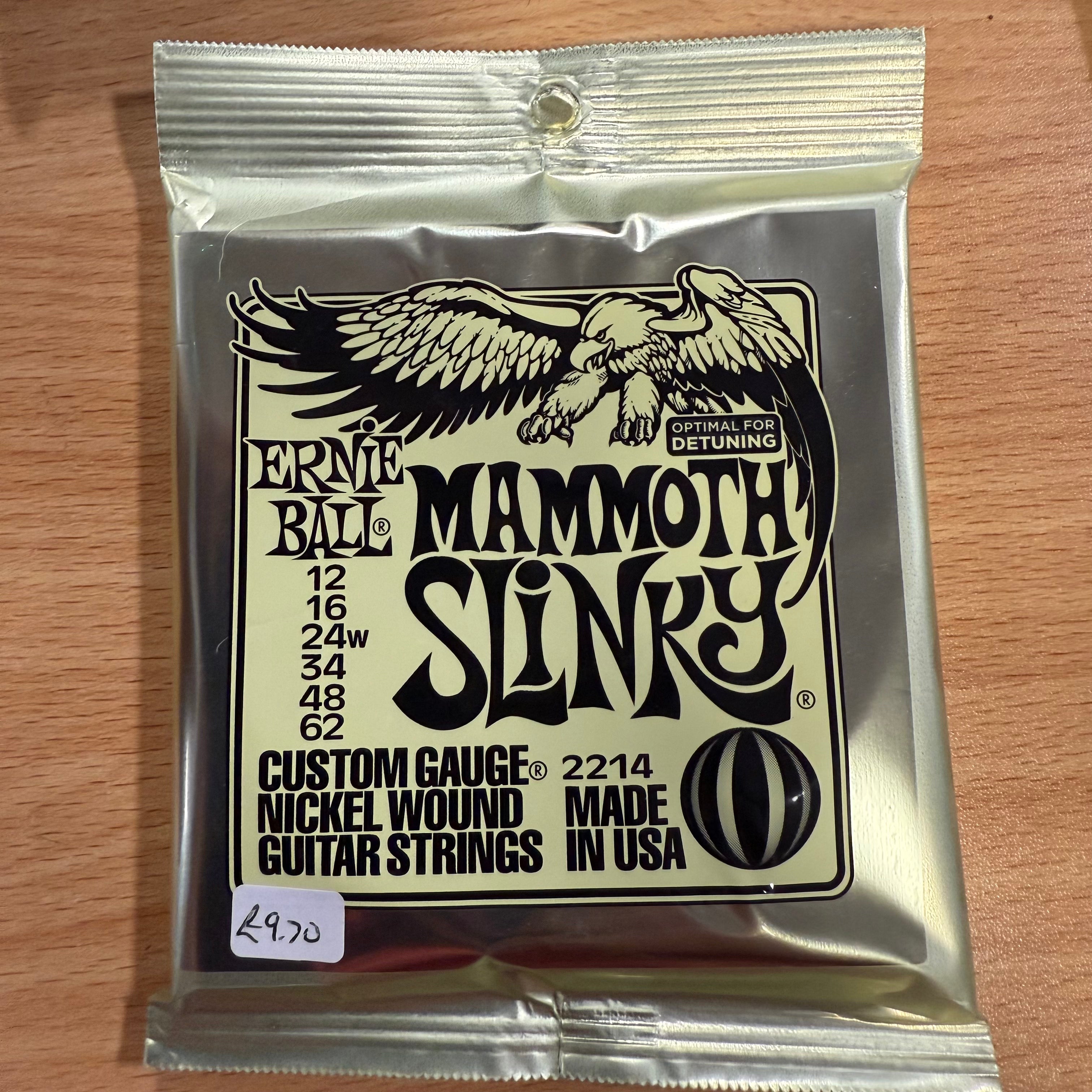 Ernie Ball Mammoth Slinky 2214 Nickel Guitar Strings Set, 12-62