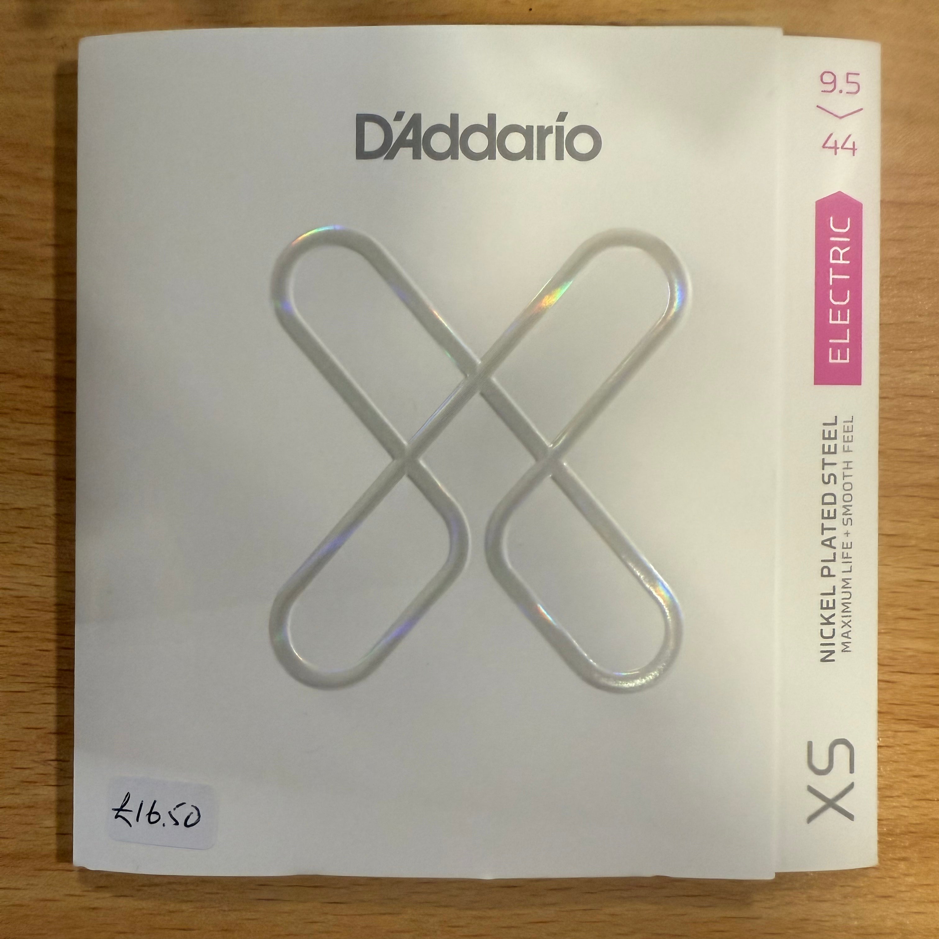D'Addario XS Coated Nickel Wound 9.5-44 Electric Guitar Strings, Super Light Plus