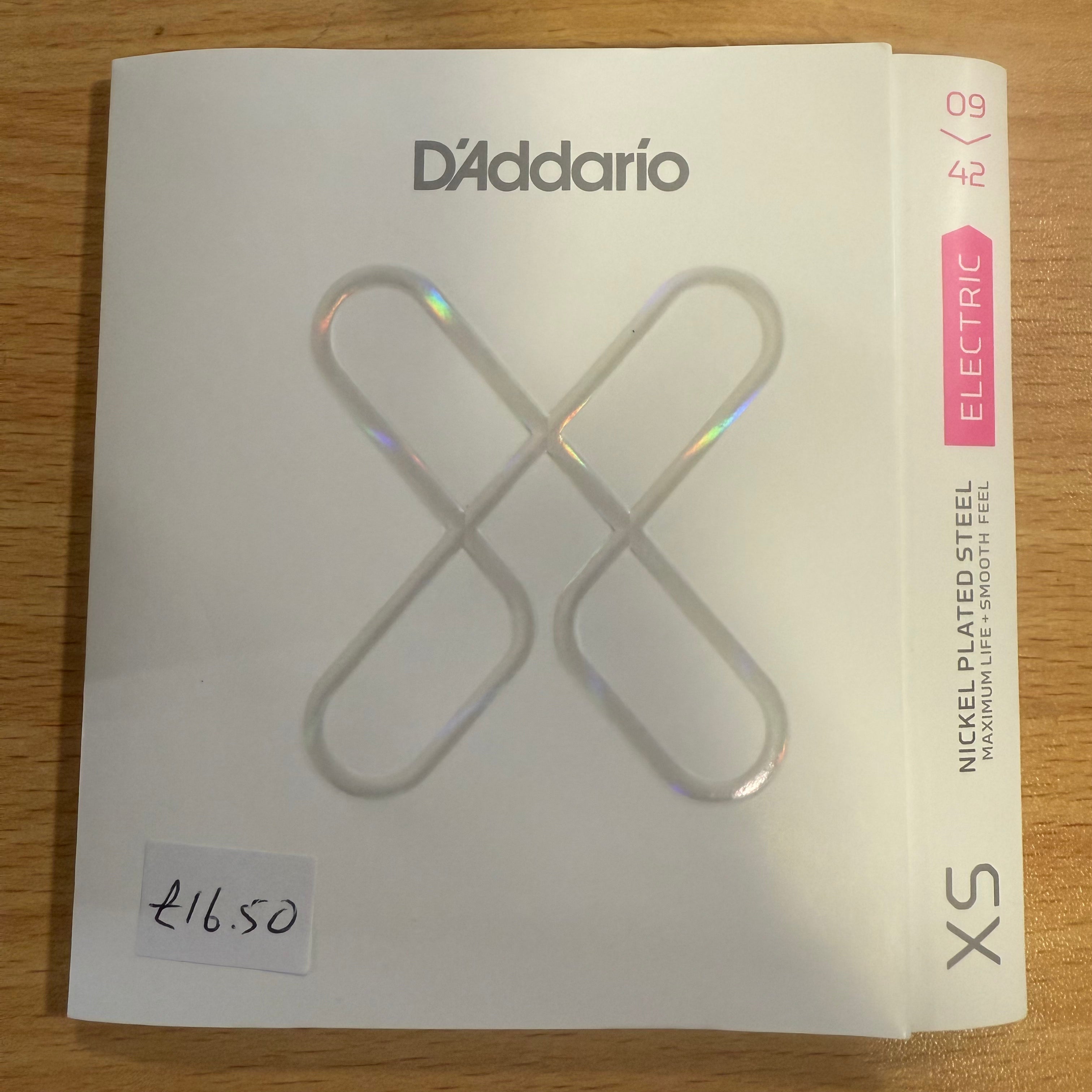 D'Addario XSE0942 XS Nickel Coated Electric Strings, 09-42