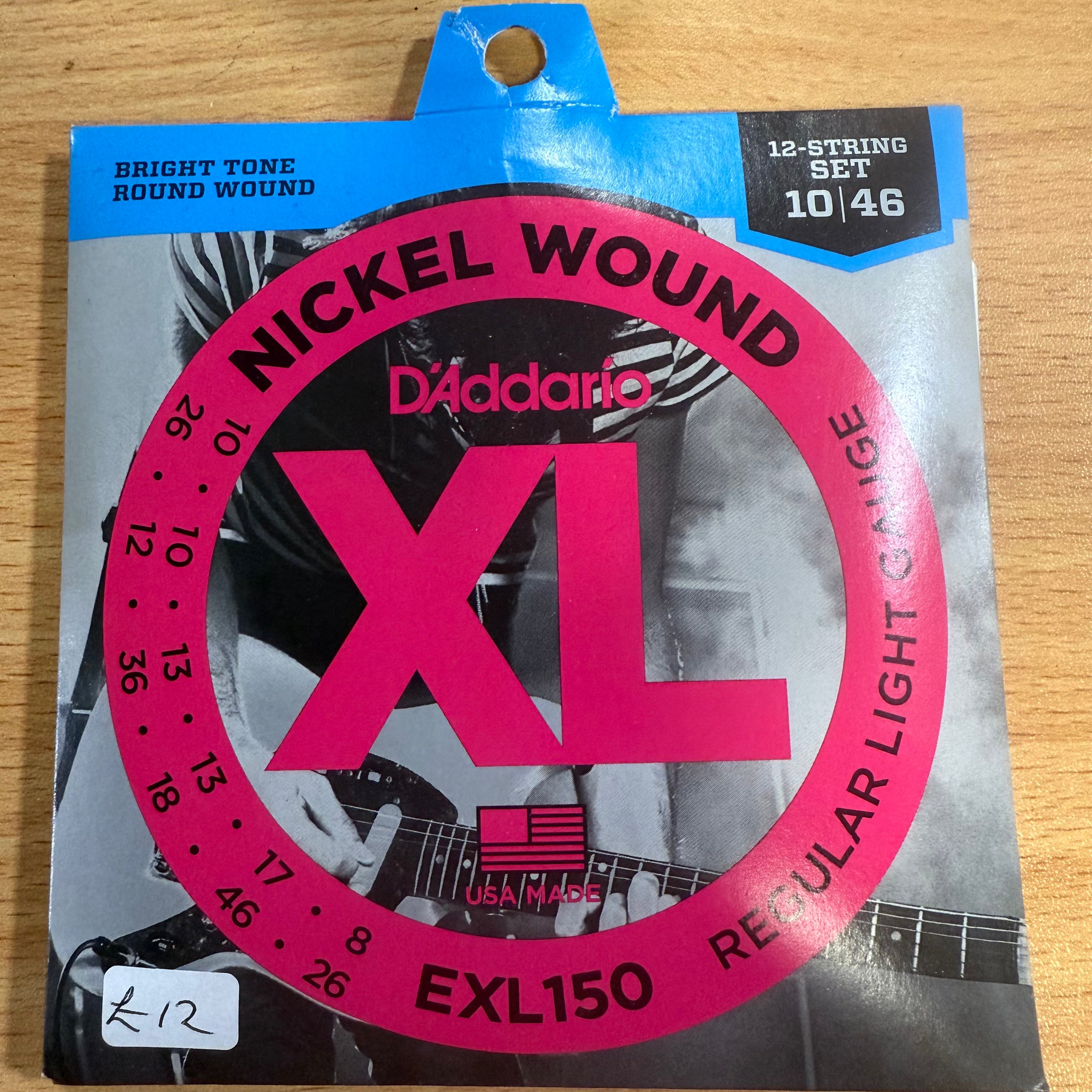 D'Addario EXL150 Nickel Wound Regular Light, 12-String 10-46