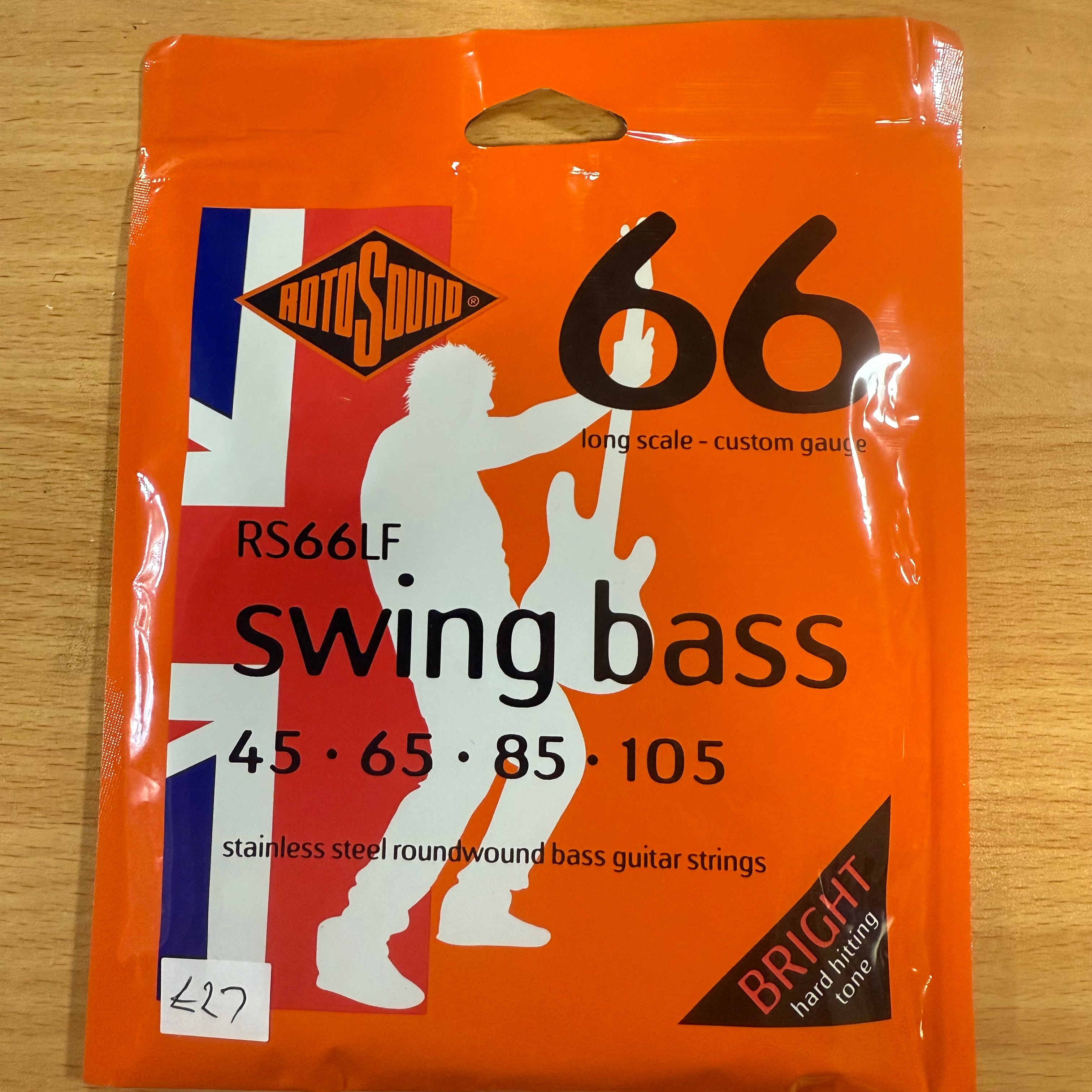 Rotosound Swing Bass Stainless Steel 45-105 Bass Guitar Strings, Long Scale [RS66LD]