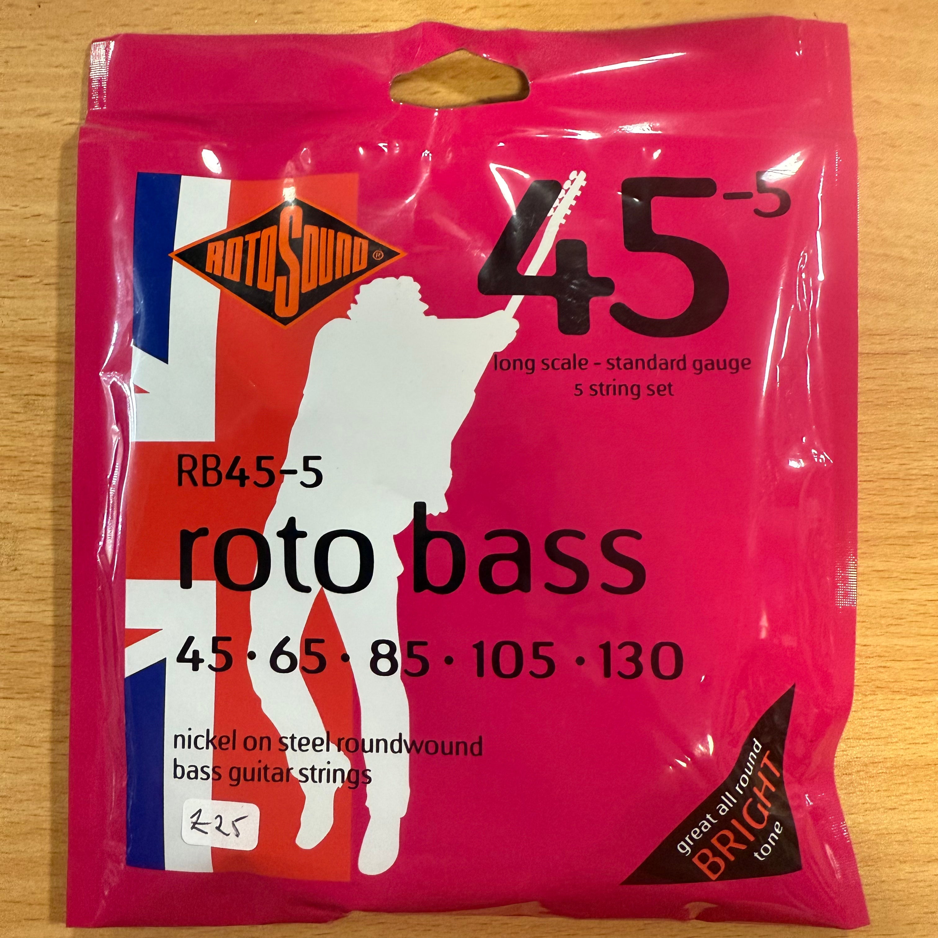 RotoSound Bass Guitar Roto Bass 5 String RB45-5 Standard 45-130