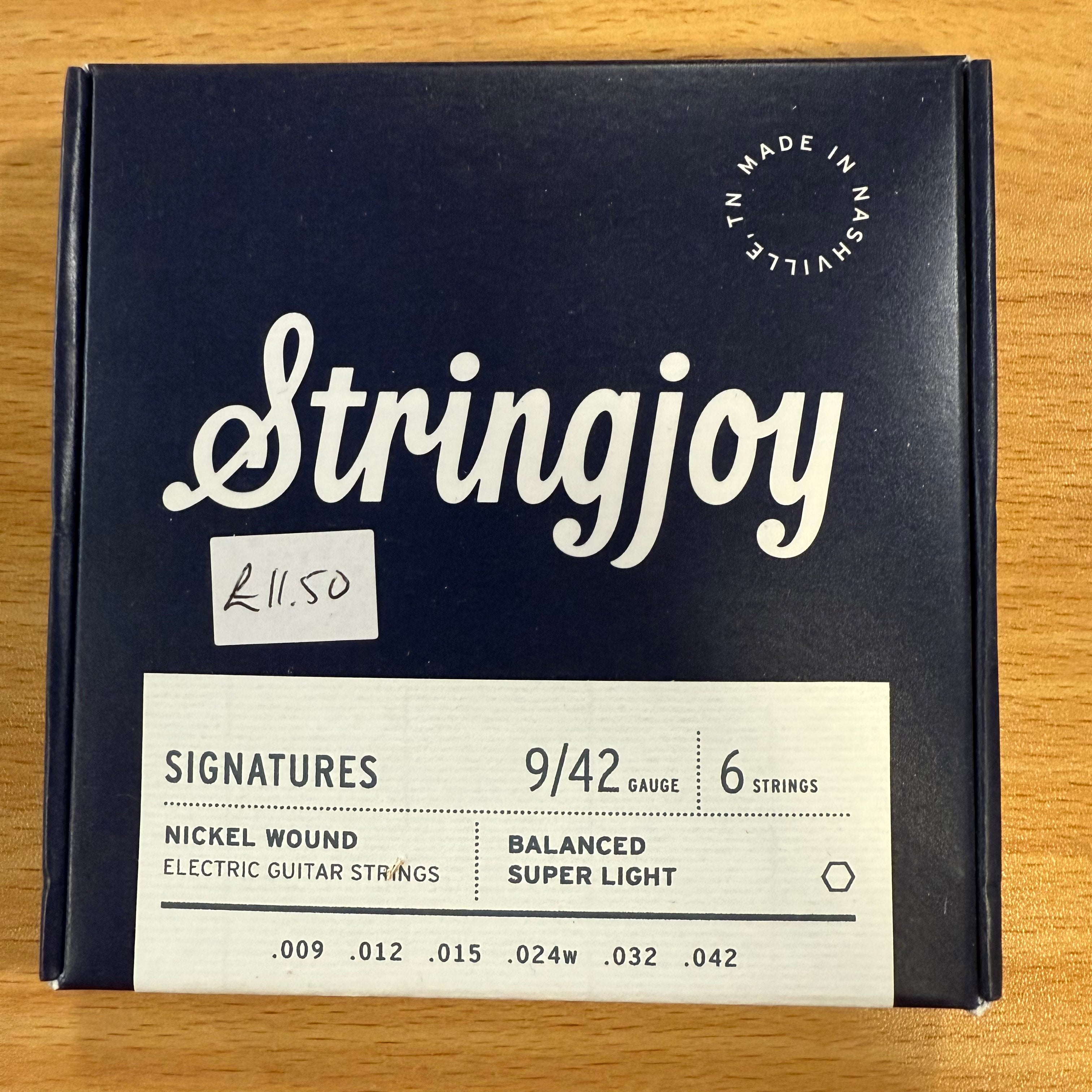 Stringjoy Signatures Balanced Super Light Gauge Nickel Wound Electric Strings 9-42