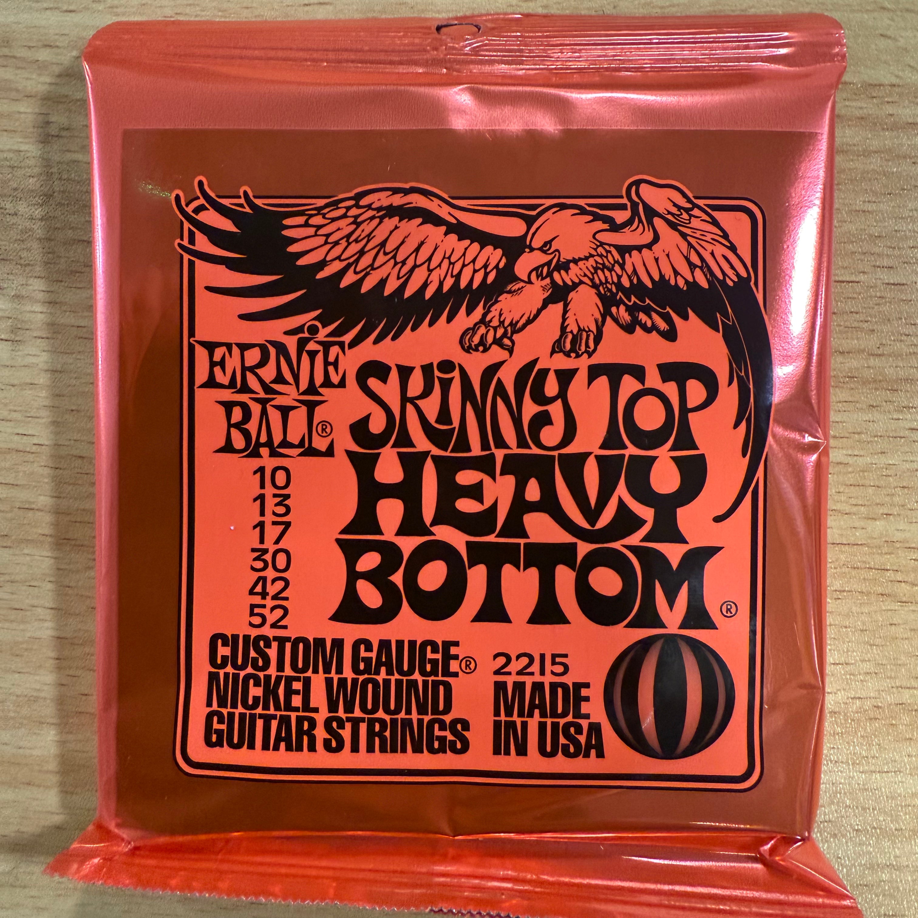 Ernie Ball Skinny Top Heavy Bottom Slinky Nickel Wound Electric Guitar Strings - 10-52 Gauge