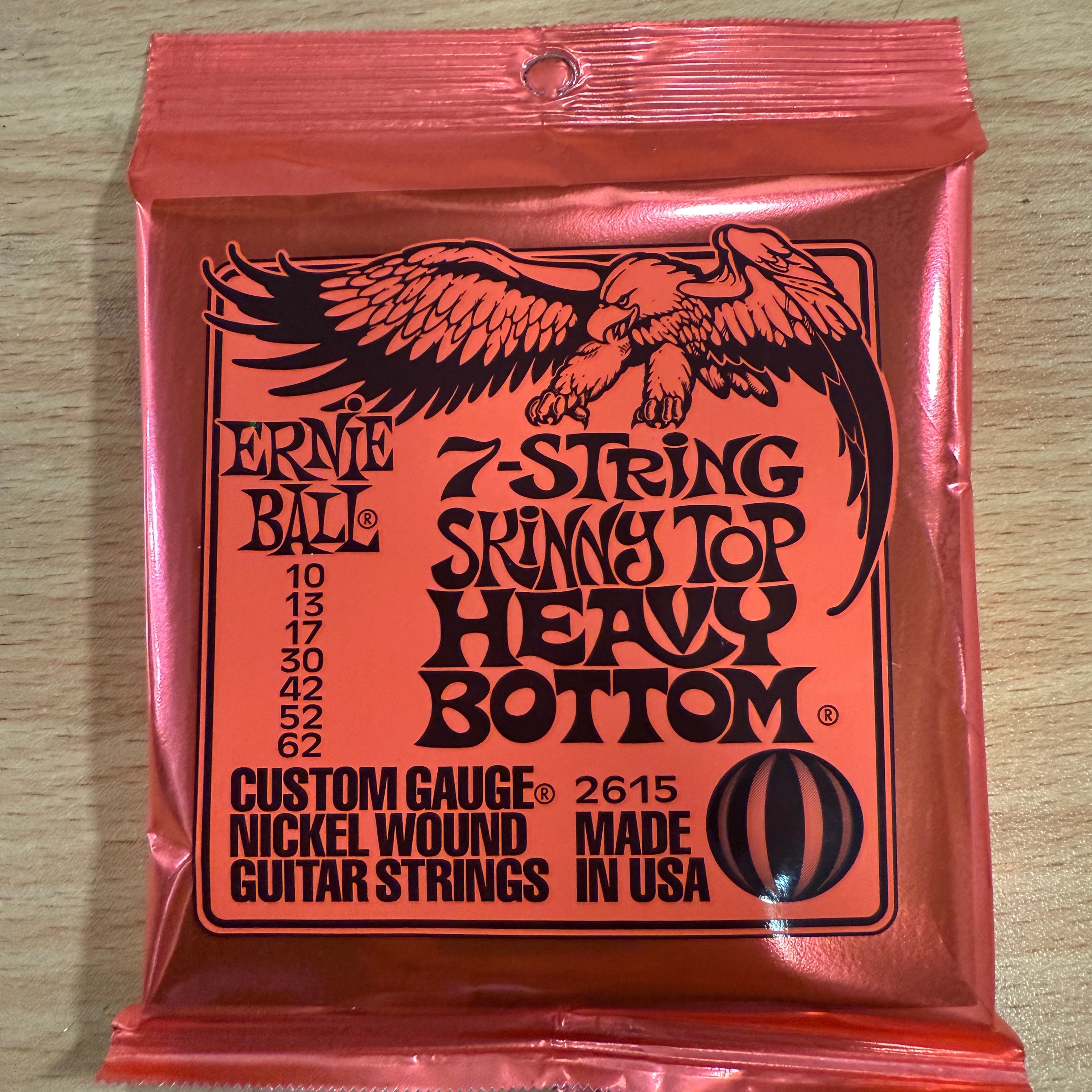 Ernie Ball Skinny Top Heavy Bottom 7-String 2615 Nickel, 10-62