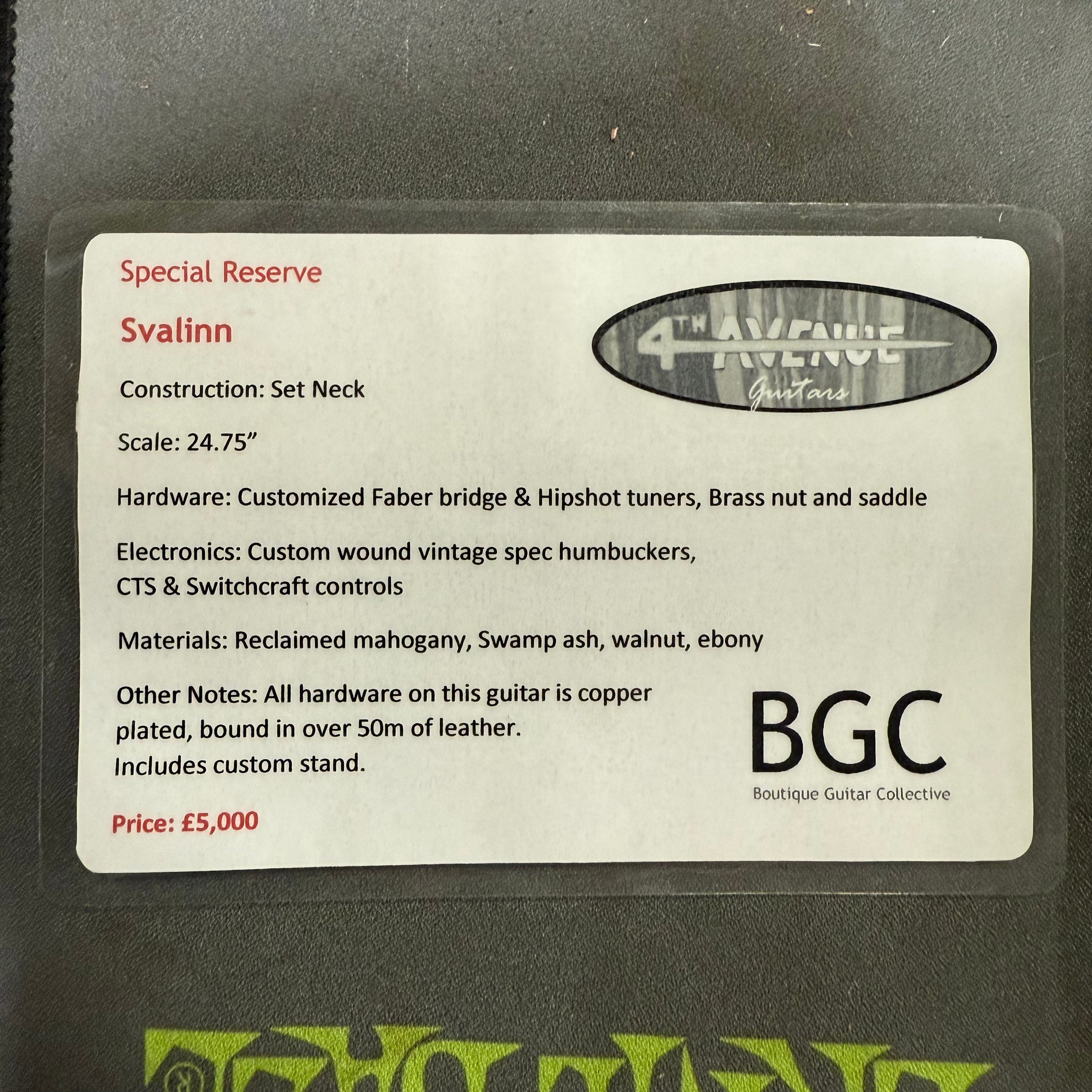 4th Avenue Guitars Svalinn.