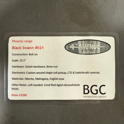 4th Avenue Guitar.  Lefty!