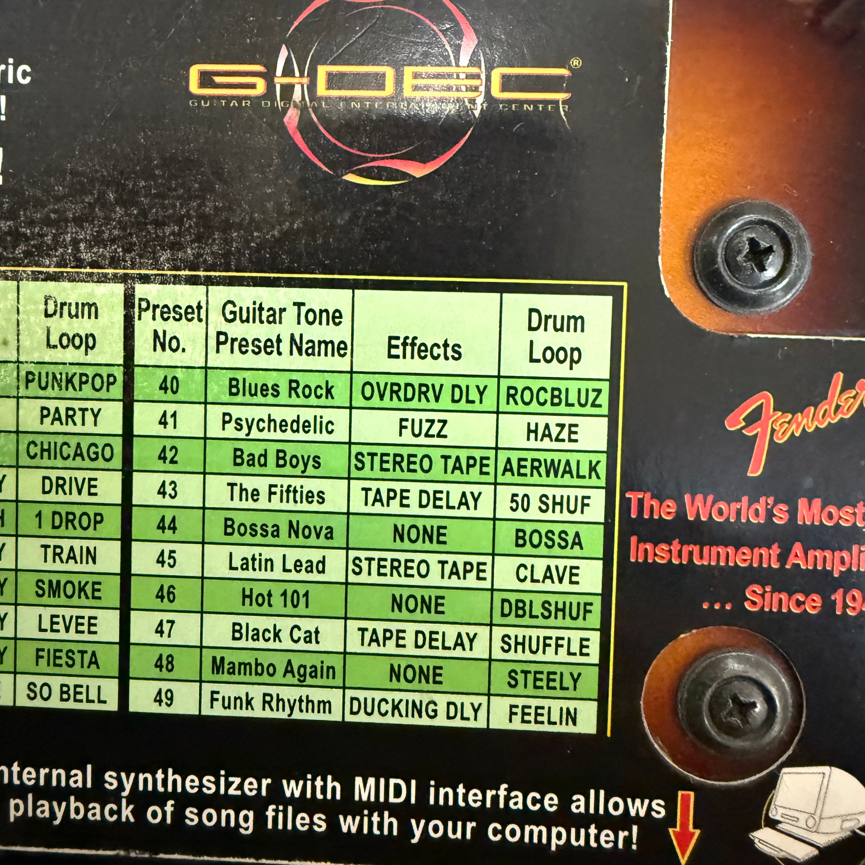 Pre loved Fender G-DEC