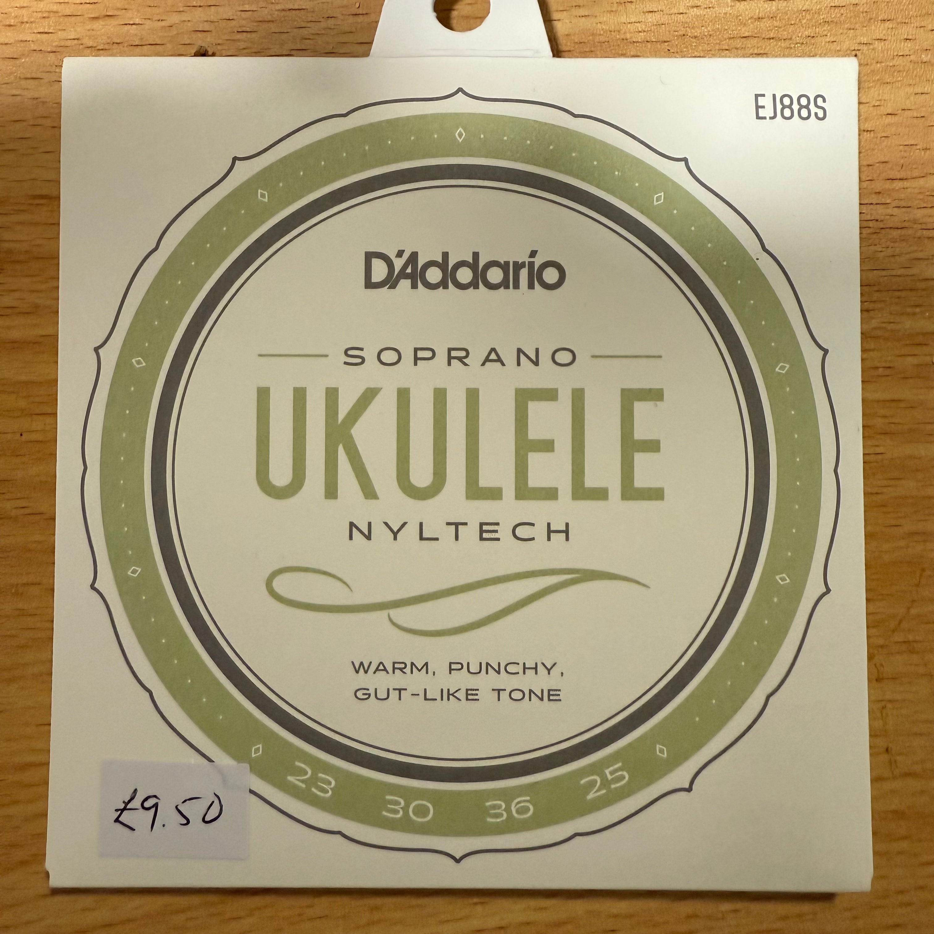 D'Addario EJ88S Nyltech Soprano Ukulele Strings 4-String Full Set