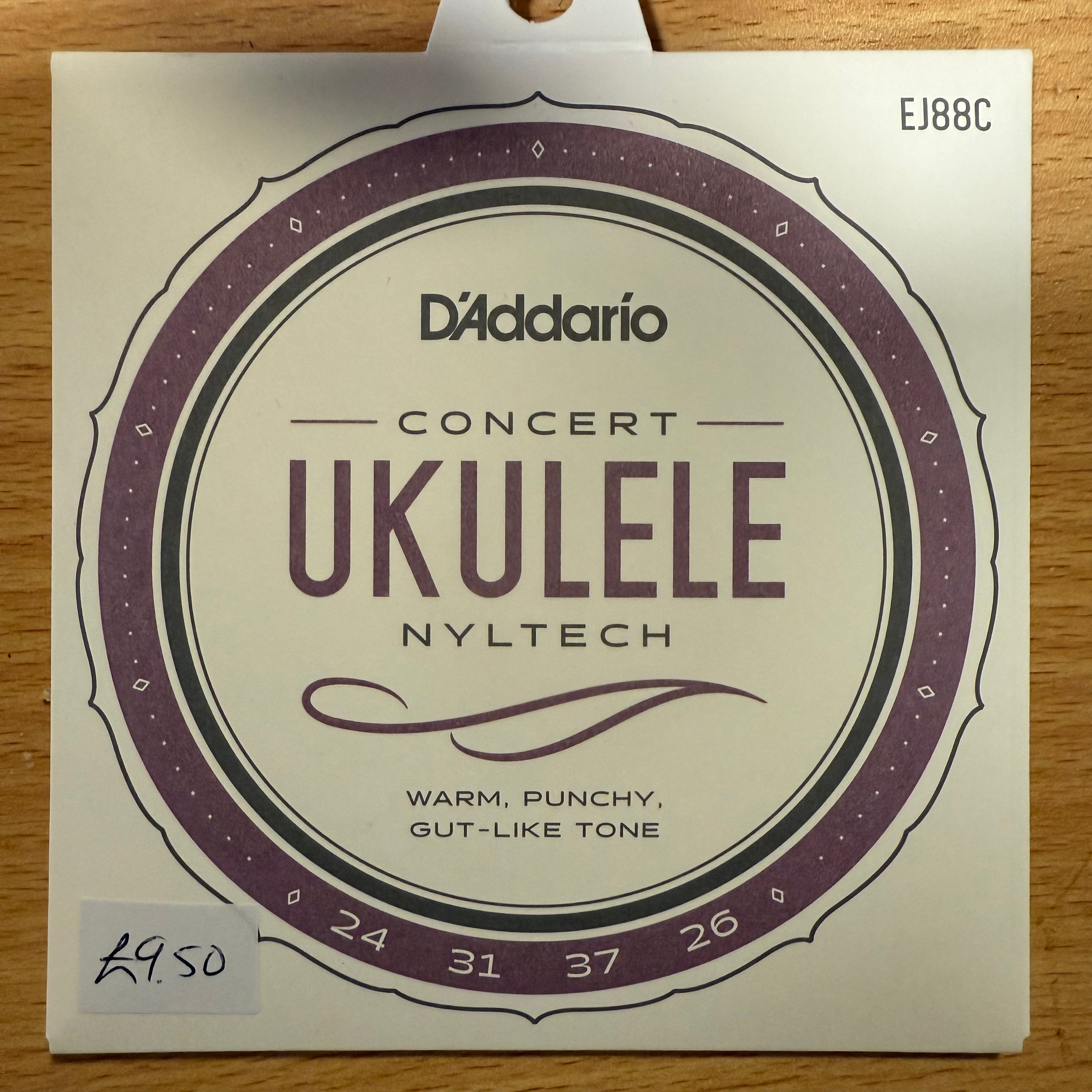D'Addario EJ88C Nyltech Concert Ukulele String Full Set