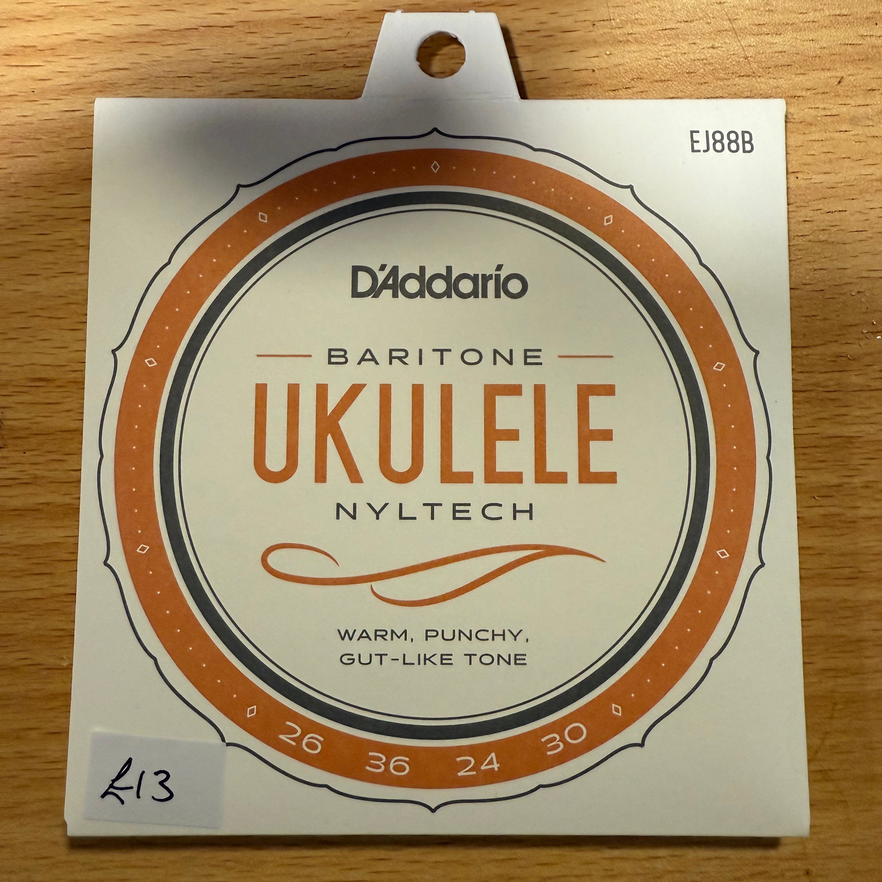 D'Addario EJ88B Nyltech Baritone Ukulele Strings Full Set