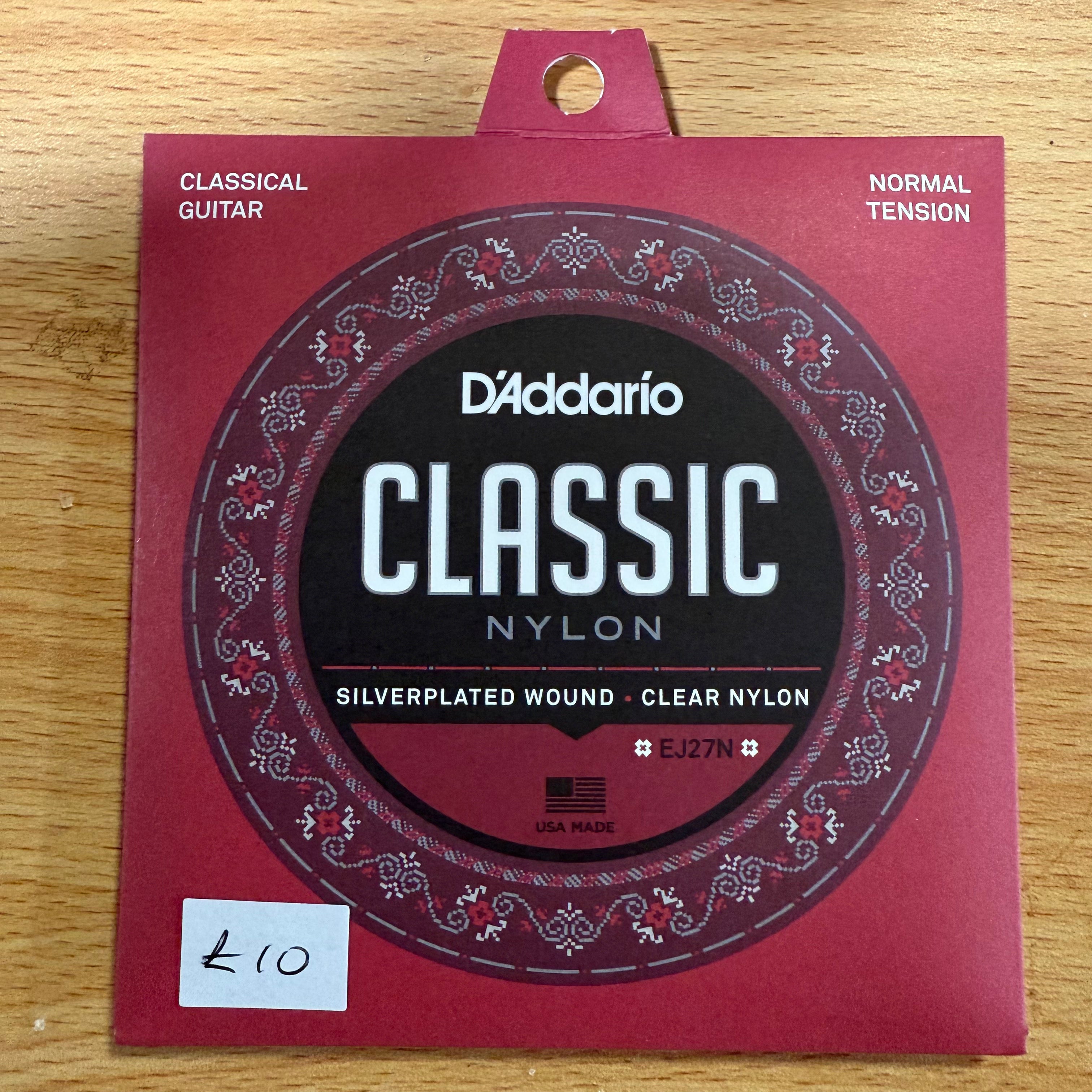 D'Addario EJ27N Classic Nylon Normal Tension Classical Strings