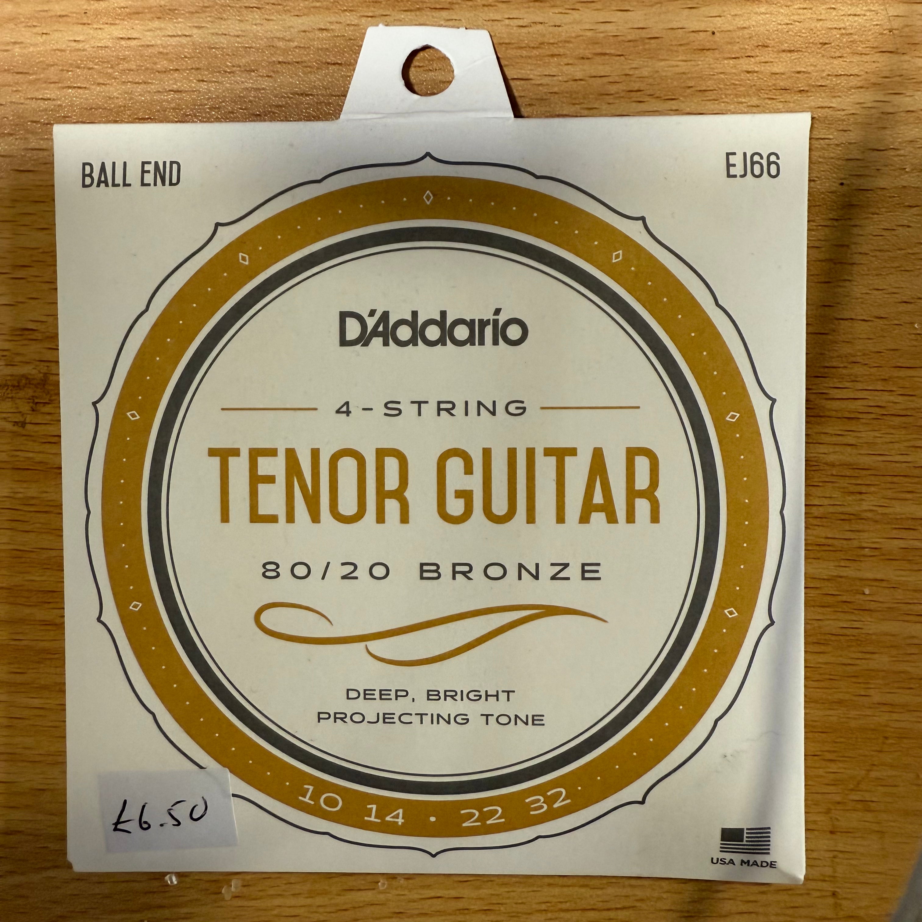 D'Addario EJ66 80/20 Bronze Tenor Guitar 10-32 Gauge Strings
