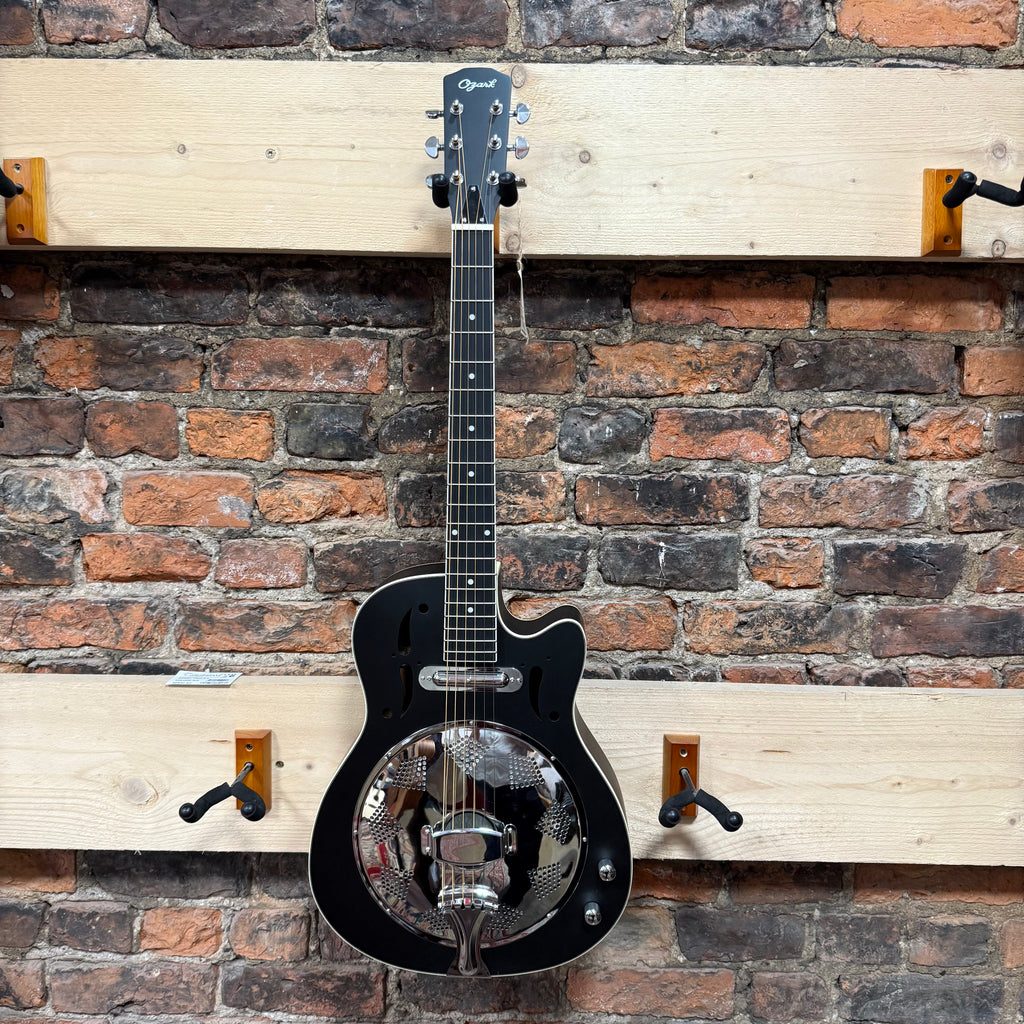 Ozark 3515E Resonator Guitar, Wooden Body, Electro Acoustic Cutaway