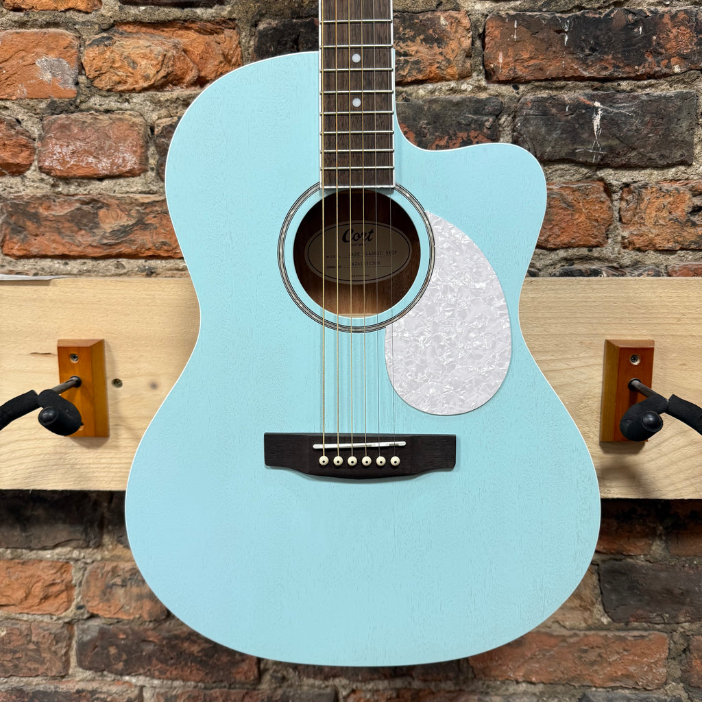 Cort Jade Classic Electro Acoustic, Sky Blue Open Pore