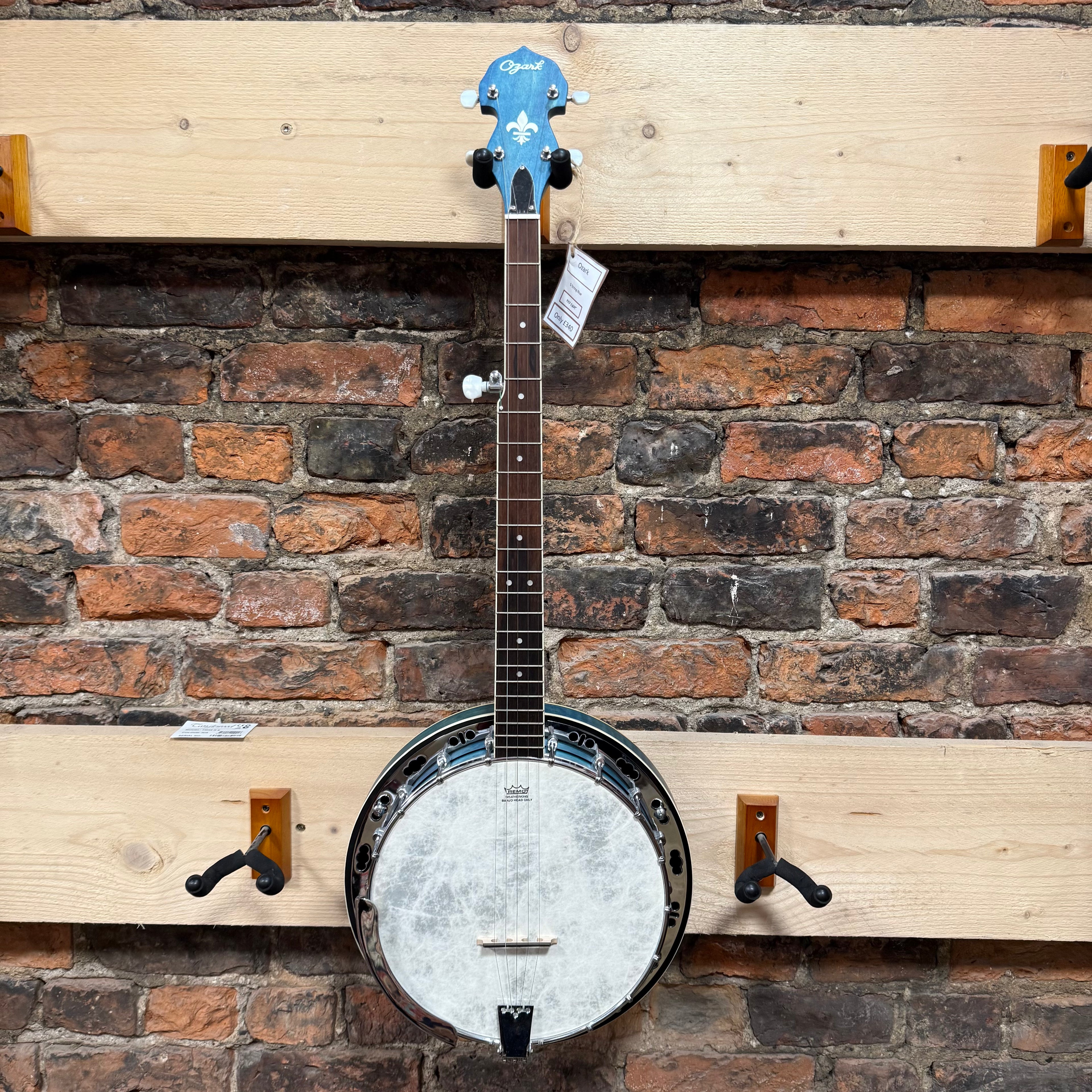 Ozark 5 String Banjo 2306G Blue
