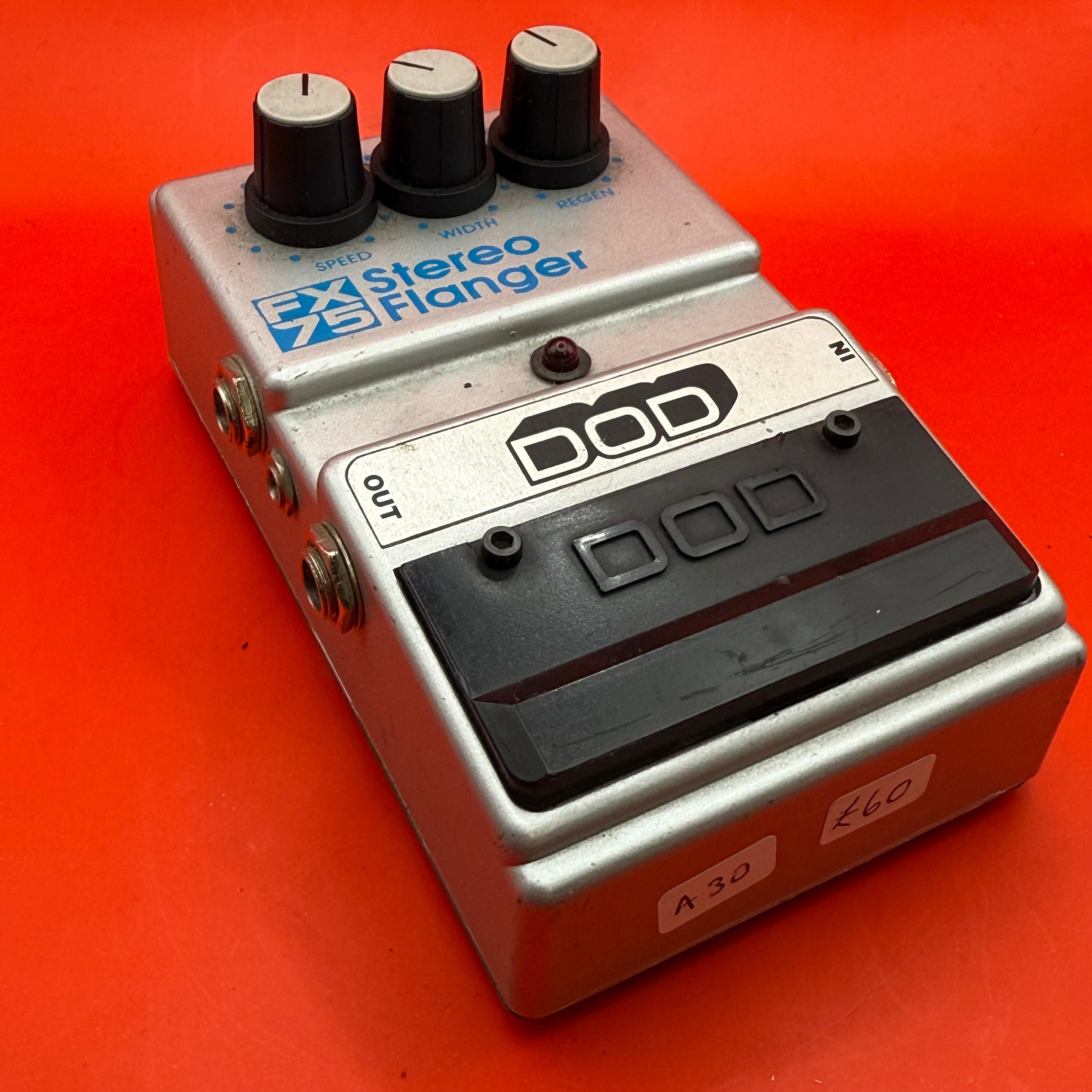DOD FX75 Stereo Flanger Pre-Loved – RWB Music York DOD FX75 Stereo Flanger Pre-Loved – RWB Music York