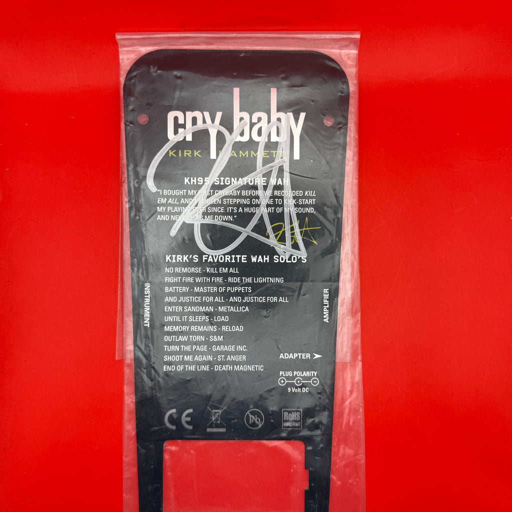 Kirk Hammett Crybaby Wah. Signed