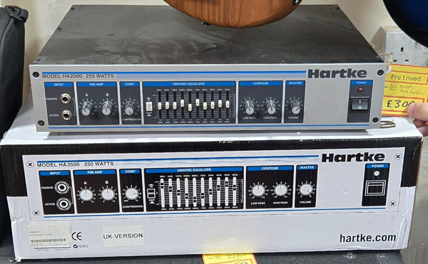 Pre loved Hartke Bass amp head HA2500
