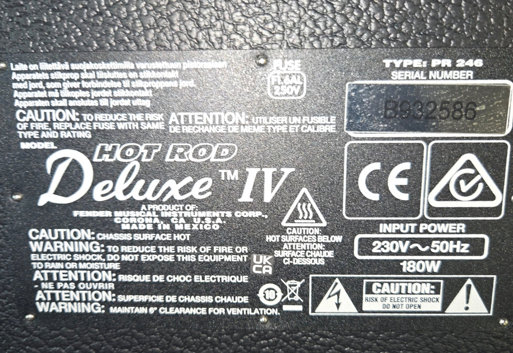 Pre loved Fender Hot Rod Deluxe iv