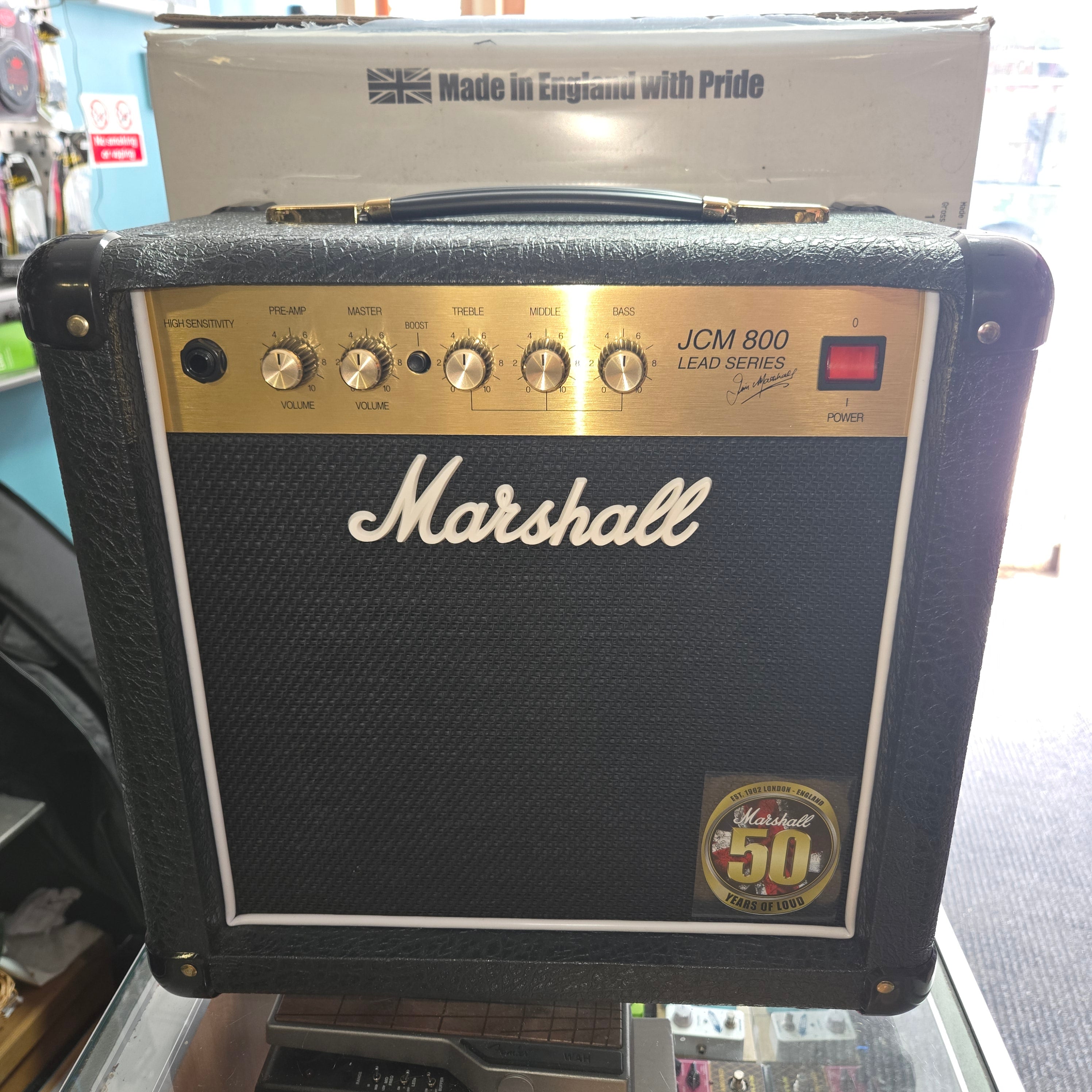 Pre loved Marshall JCM800 LEAD SERIES.  50Th anniversary