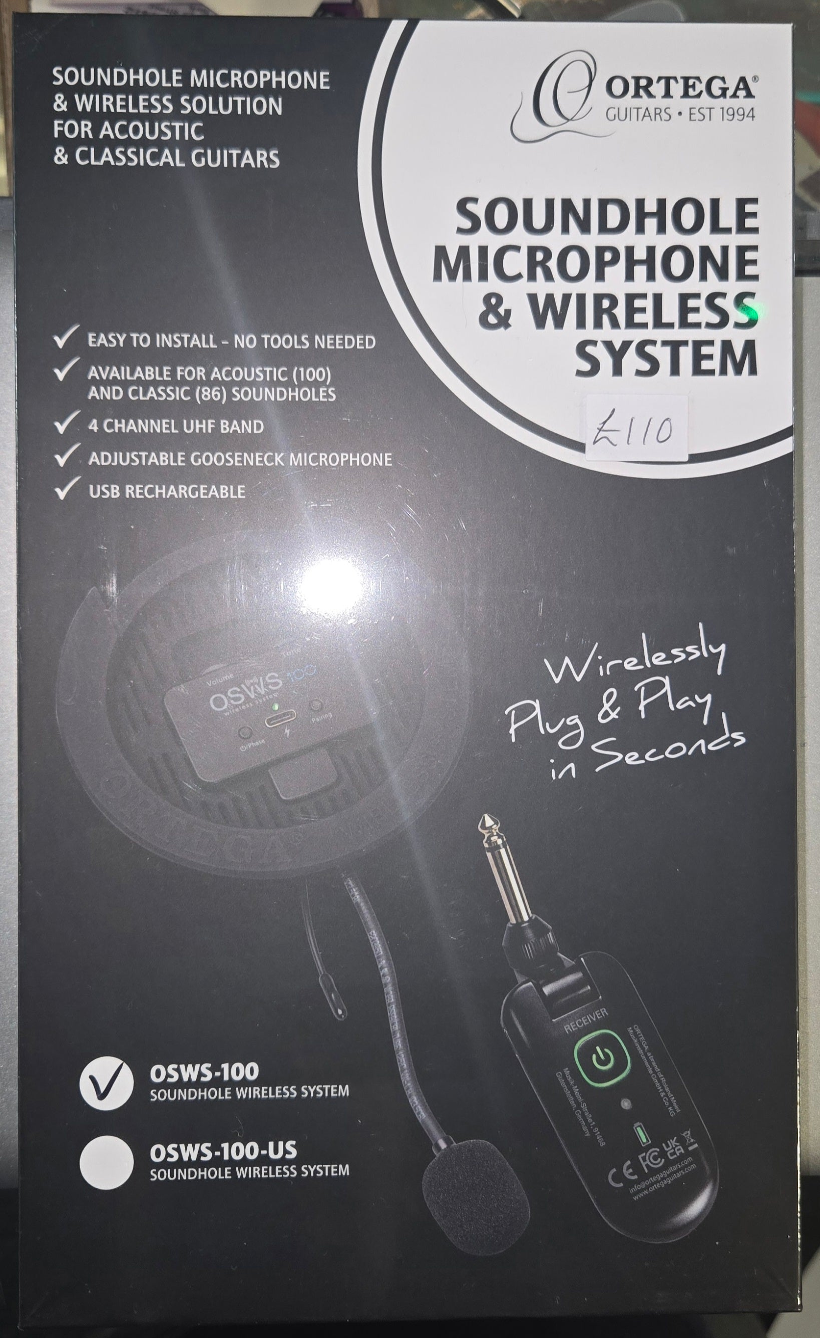 Ortega Soundhole Microphone & Wireless System
