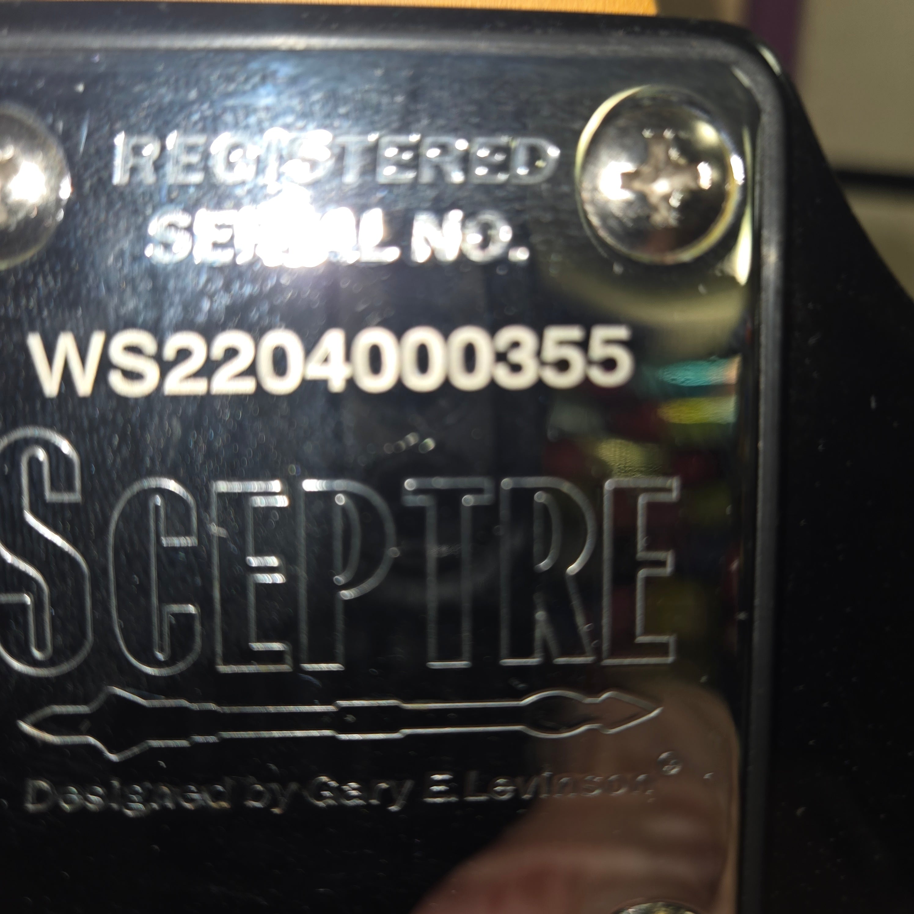 Pre loved Levinson Sceptre blk.