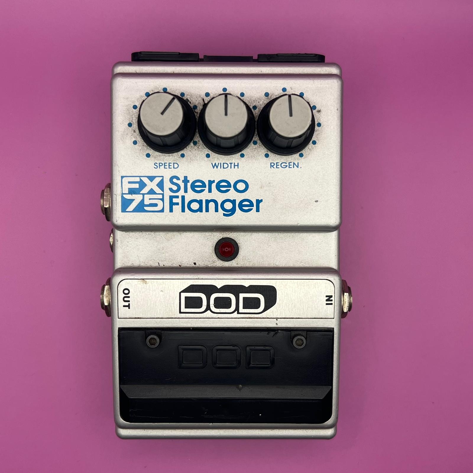 Vintage 1987 DOD FX75 Stereo Flanger Guitar Effect Pedal